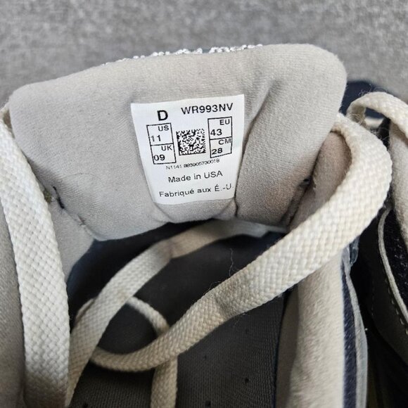 New Balance 993 Women’s Sz US‎ 11 Navy Blue WR993NV Made in USA - Picture 10 of 12